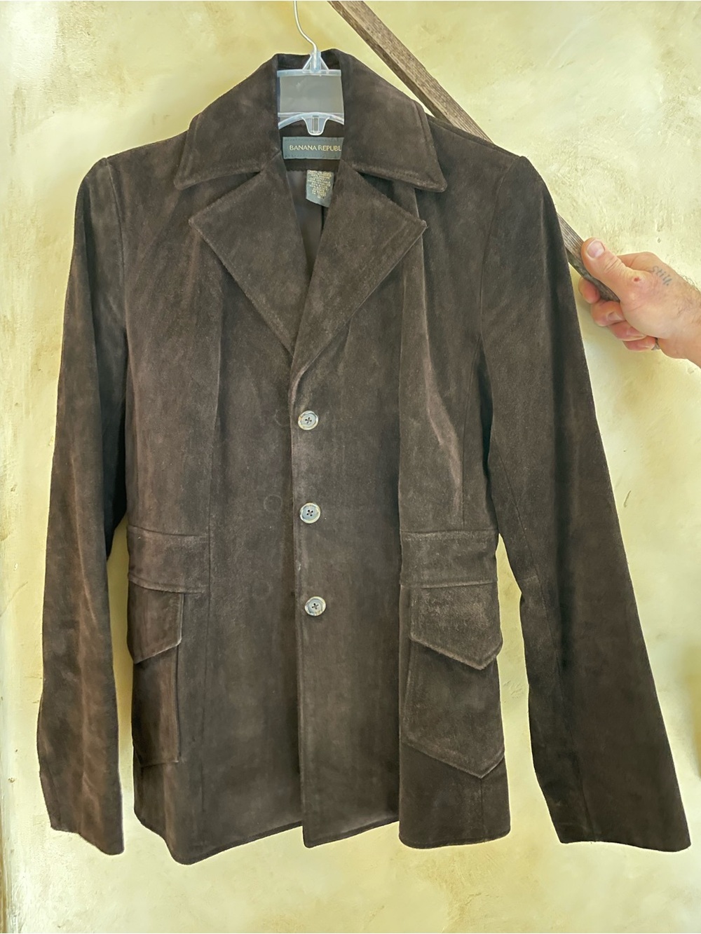 Banana Republic Brown Suede Jacket Size Small